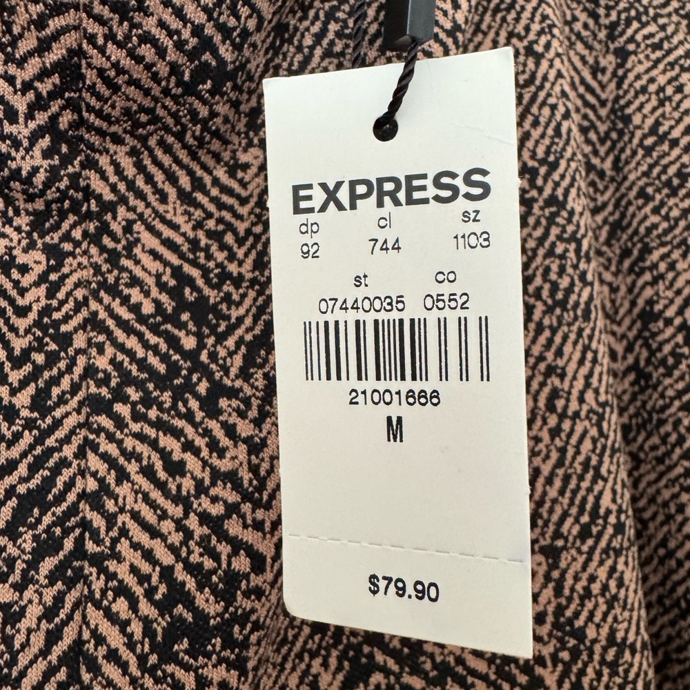 Brown Patterned Pants - image 2